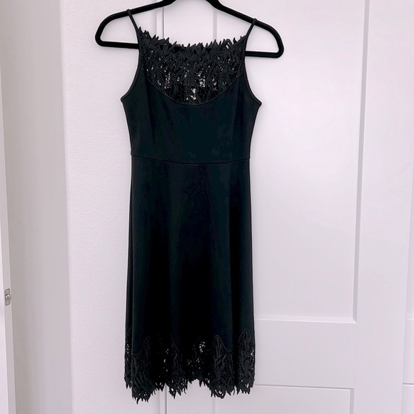 Free People Stretch Lace Trim Sleeveless Fit & Flare Dress - Picture 1 of 9